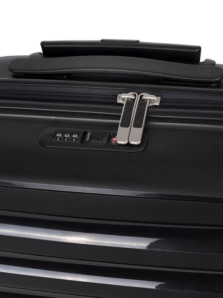 Cellini Nitro 4 Wheel Carry On Trolley Case Black