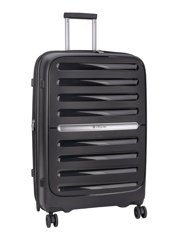 Cellini Nitro Large 4 Wheel Trolley Case Black
