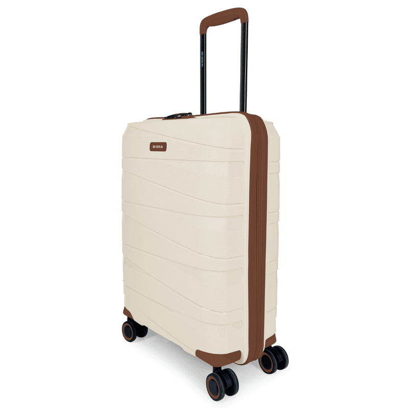 BG Berlin TED Collection Small Beige with Brown Trim