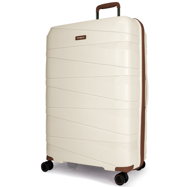 BG Berlin TED Collection Large Beige with Brown Trim