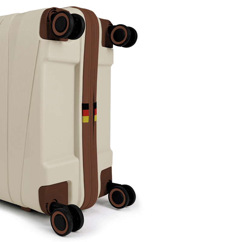 BG Berlin TED Collection Small Beige with Brown Trim