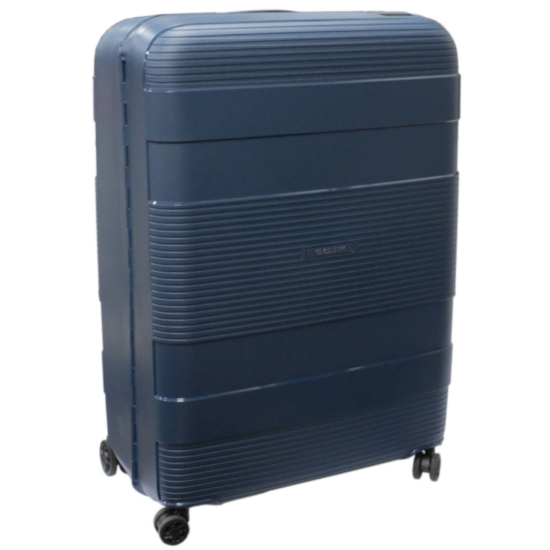 Cellini Safetech 4 Wheel 55cm Carry On Trolley Navy