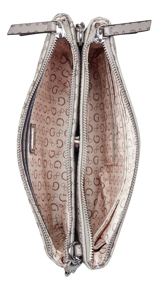 GUESS WOMEN BAG TIDEWOOD MINI DBL ZIP CROSSBDY