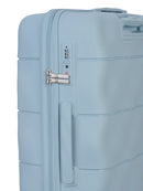 ELLE Medium 4 Wheel Trolley Case Pastel Blue