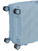 ELLE Medium 4 Wheel Trolley Case Pastel Blue