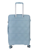ELLE Medium 4 Wheel Trolley Case Pastel Blue
