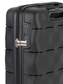 ELLE 4 Wheel Carry On Trolley Case Black