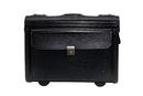 Gino De Vinci Genuine Leather Business Pilot Case on Wheels