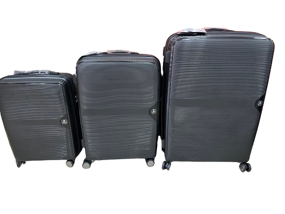 Evolution Clifton 3-Piece Spinner Luggage Set Black