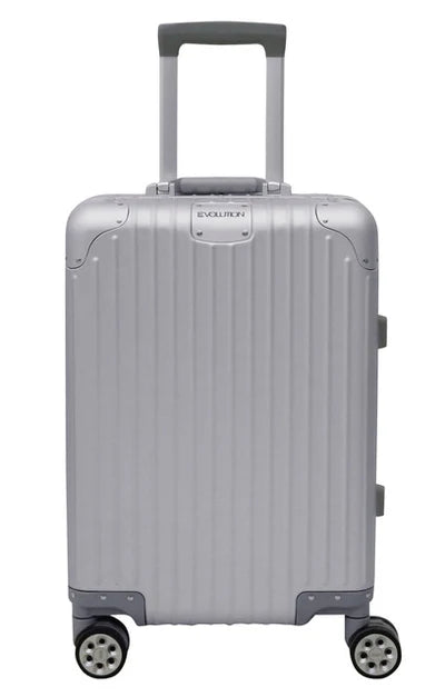 Evolution Vertigo Aluminium Medium Trolley Case Sliver