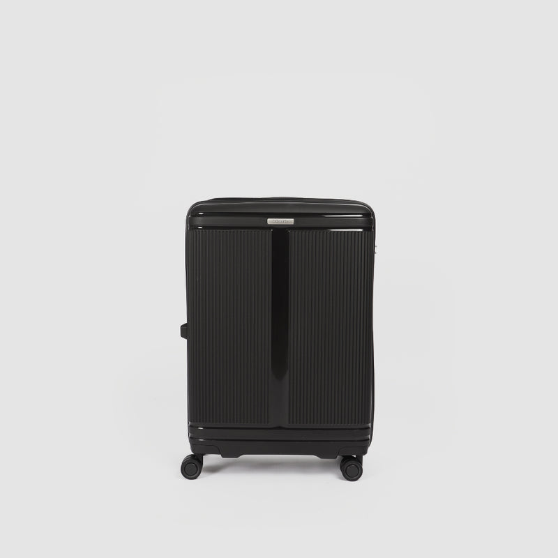 iTravel 3-Piece Malaga Trolley Luggage Set with TSA Locks Black