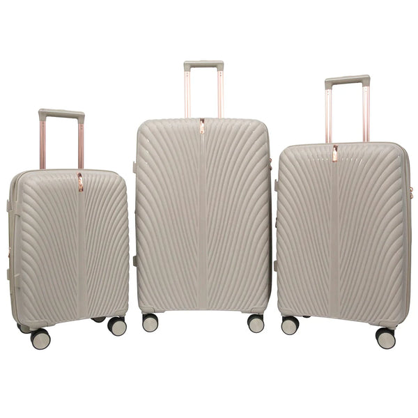 Evolution New Kirstenbosch 3 Piece Luggage Set Cream