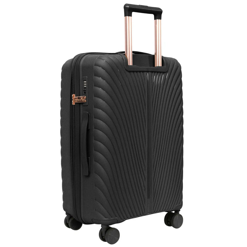 Evolution New Kirstenbosch 3 Piece Luggage Set Black