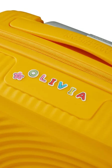 American Tourister Soundbox Mini Spinner 47cm Golden Yellow