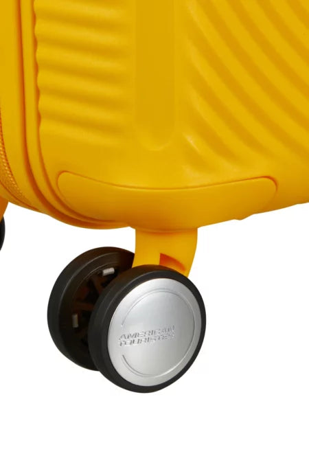 American Tourister Soundbox Mini Spinner 47cm Golden Yellow