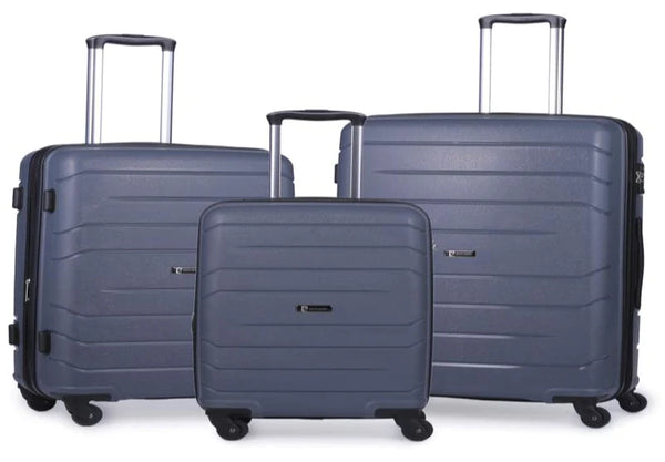 Pierre Cardine Polypropylene 3 Piece Spinner set | Charcoal