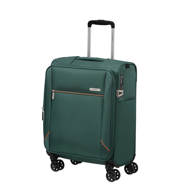 Samsonite Base Breeze 4 Wheel Exp Cabin Suitcase - 55cm Dark Green