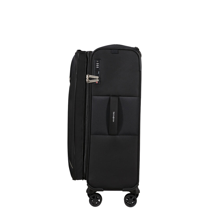 Samsonite Base Breeze 4 Wheel Exp Medium Suitcase - 67cm Black