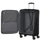 Samsonite Base Breeze 4 Wheel Exp Large Suitcase - 78cm Black