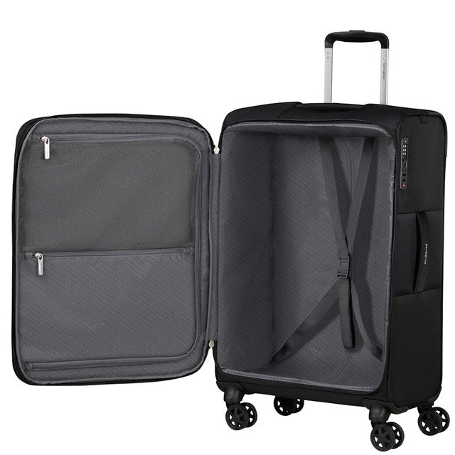 Samsonite Base Breeze 4 Wheel Exp Large Suitcase - 78cm Black
