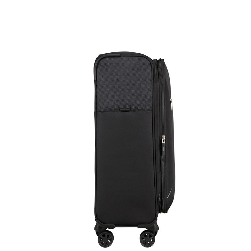 Samsonite Base Breeze 4 Wheel Exp Medium Suitcase - 67cm Black