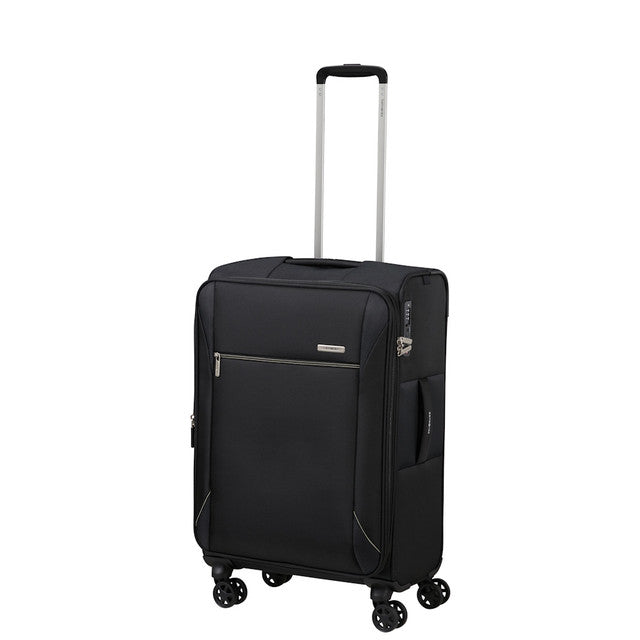 Samsonite Base Breeze 4 Wheel Exp Medium Suitcase - 67cm Black