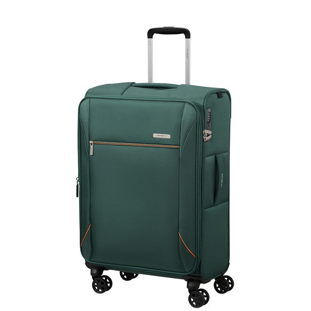 Samsonite Base Breeze 4 Wheel Exp Medium Suitcase - 67cm Dark Green