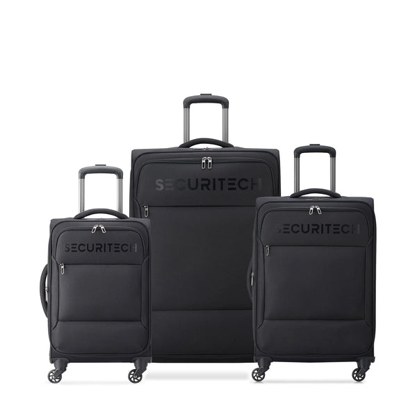 Delsey Securitech Vanguard 3-Piece Set-Black