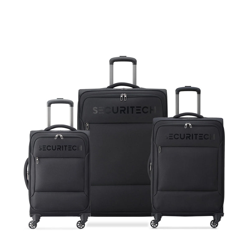 Delsey Securitech Vanguard 3-Piece Set-Black