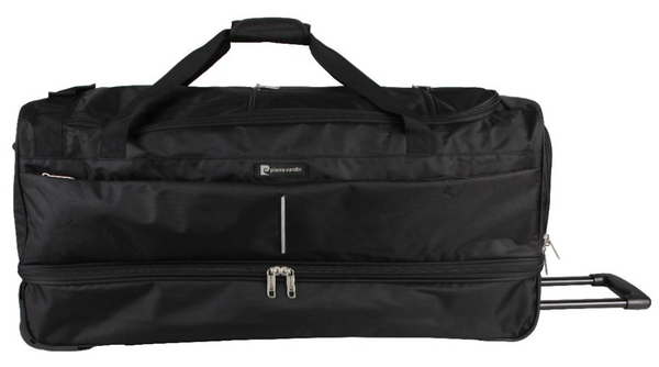 Pierre Cardin 56cm Double Decker Duffel Bag On Wheels Black