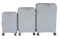 Unbreakable Travel Luggage 3 Piece Suitcases Spinner - White