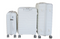 Unbreakable Travel Luggage 3 Piece Suitcases Spinner - White