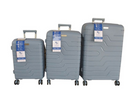 Unbreakable Travel Luggage 3 Piece Suitcases Spinner - Grey