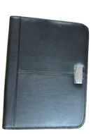A5 Leatherette Zip Around Folder With Badge