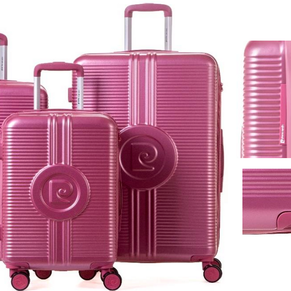 Pierre Cardine Saturn ABS hard Case Pink – Saleys Travel Goods Pierre Cardine Saturn ABS hard Case Pink – Saleys Travel Goods