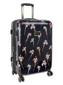 Ted Baker Wild Iris Medium 4-Wheel Trolley Case Black