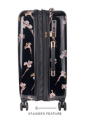 Ted Baker Wild Iris Medium 4-Wheel Trolley Case Black