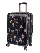 Ted Baker Wild Iris Medium 4-Wheel Trolley Case Black