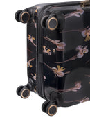 Ted Baker Wild Iris Medium 4-Wheel Trolley Case Black