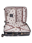 Ted Baker Wild Iris Medium 4-Wheel Trolley Case Black