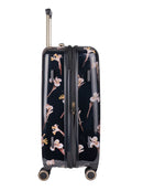 Ted Baker Wild Iris Medium 4-Wheel Trolley Case Black