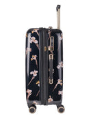 Ted Baker Wild Iris Medium 4-Wheel Trolley Case Black