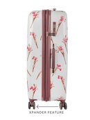 Ted Baker Wild Iris Medium 4-Wheel Trolley Case White