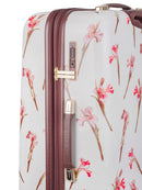 Ted Baker Wild Iris Medium 4-Wheel Trolley Case White