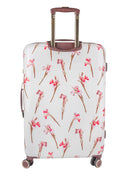 Ted Baker Wild Iris Medium 4-Wheel Trolley Case White
