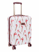 Ted Baker Wild Iris 4-Wheel Carry On Trolley Case White