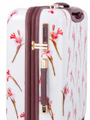 Ted Baker Wild Iris 4-Wheel Carry On Trolley Case White