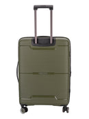 Cellini Ipak Medium 4 Wheel Trolley Case Army Green