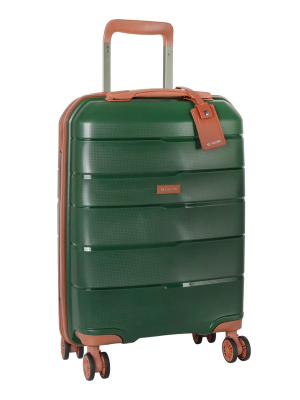Cellini Spinn 4 Wheel Trolley Carry On - Limited Edition Green