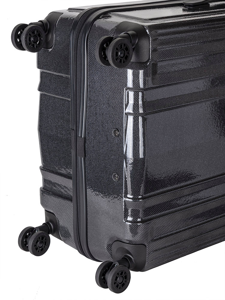Cellini Compolite Large 4 Wheel Trolley Case Black